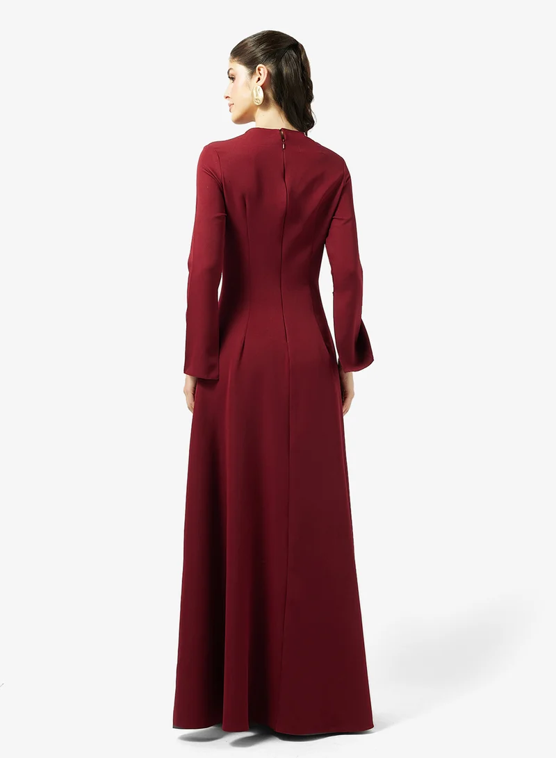 Namshi x Gown With Floral Embellishment